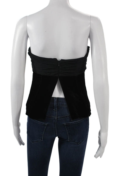 The Limited Collection Women Black Silk Tank Zip Solid Classic Fall Size 4