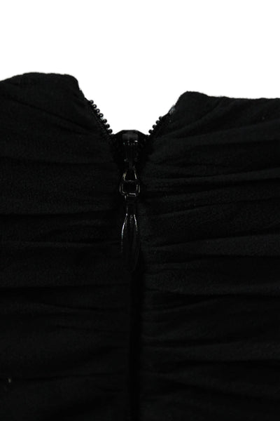 The Limited Collection Women Black Silk Tank Zip Solid Classic Fall Size 4