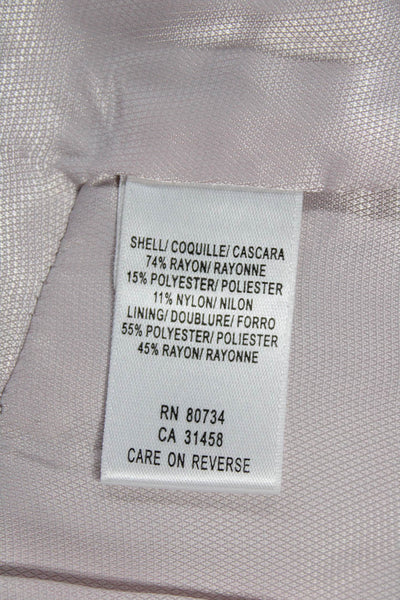 BCBGMAXAZRIA Women Beige Button Blazer Long Sleeve Size 2XS