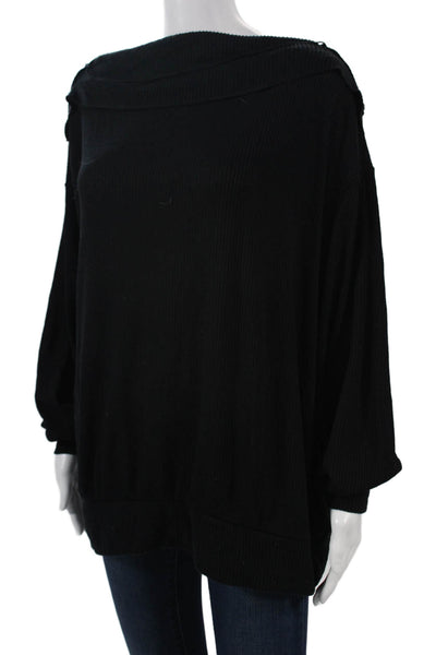 We The Free Womens Pullover Sweater Black Long Sleeve Size S