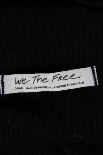 We The Free Womens Pullover Sweater Black Long Sleeve Size S