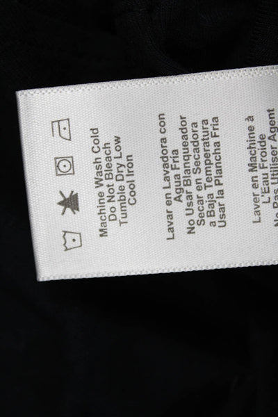 Ugg Women Basic Black Short Sleeve T-Shirt Viscose Spandex Size XL