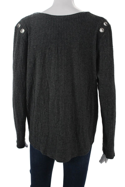 Generation Love Women Dark Gray Pullover Sweater Long Sleeve Size XL