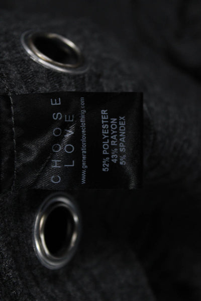 Generation Love Women Dark Gray Pullover Sweater Long Sleeve Size XL