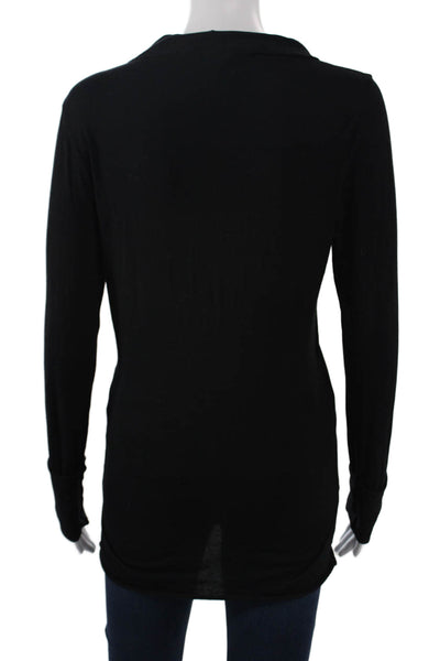 Velvet Womens Jersey Tunic Black Long Sleeve 94% Cotton 6% Lycra Size M