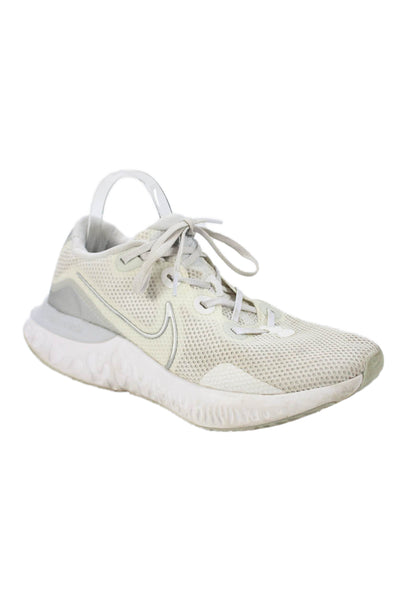 Nike Men's Lace Rubber Sole Trainer Athletic Sneakers White Size 11