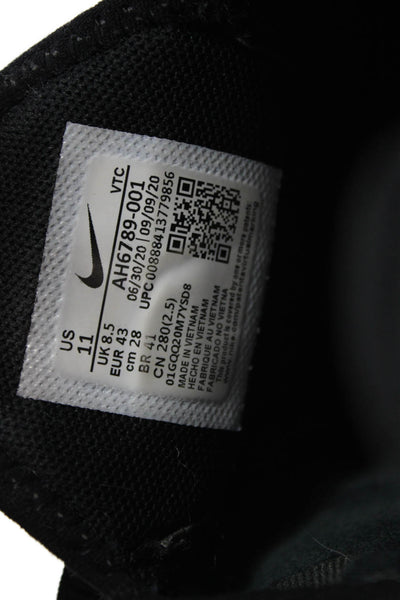 Nike Men's Lace Up Rubber Sole Trainer Sneakers Black Size 11