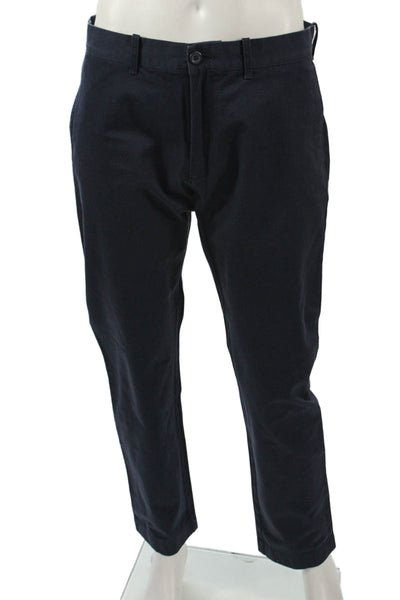 J Crew Mens Chinos Dark Blue 100% Cotton Size 34
