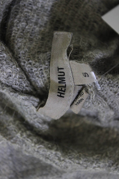Helmut Women Pullover Sweater Gray Alpaca Linen Long Sleeve Size S
