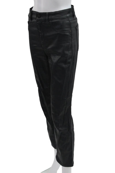 DL1961 Womens Ankle Cropped High Rise Black Jeans Size 25
