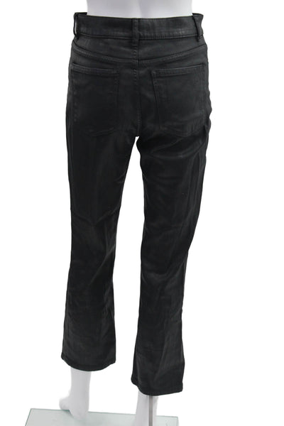 DL1961 Womens Ankle Cropped High Rise Black Jeans Size 25