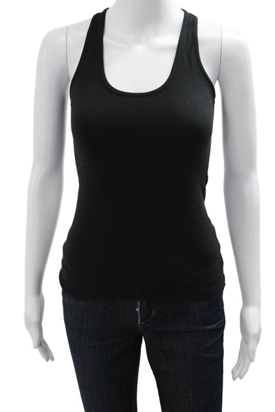 Lululemon Womens Sleeveless Tank Black Nylon Round Neck Solid Spring Size 4
