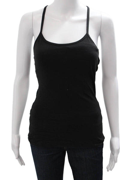 Lululemon Women Basic Camisole Black Nylon Spaghetti Strap Round Neck Size 4