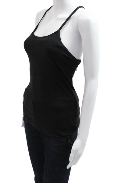 Lululemon Women Basic Camisole Black Nylon Spaghetti Strap Round Neck Size 4