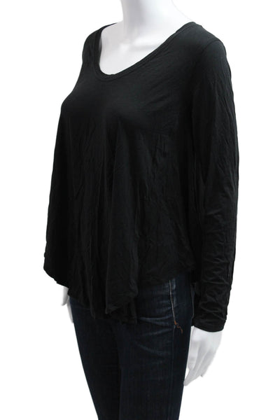 Lululemon Women Basic Black Long Sleeve T-Shirt Size 2