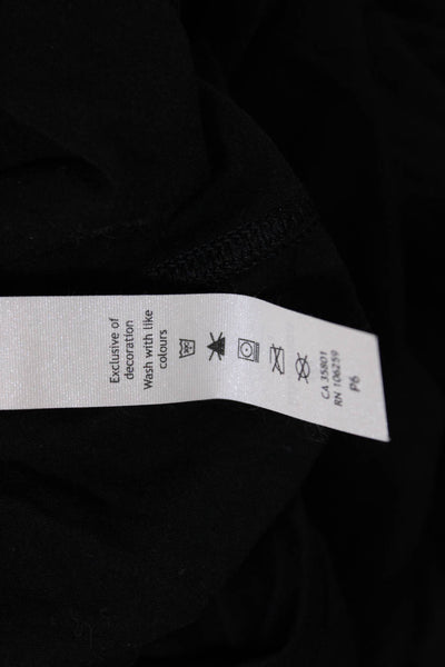 Lululemon Women Basic Black Long Sleeve T-Shirt Size 2