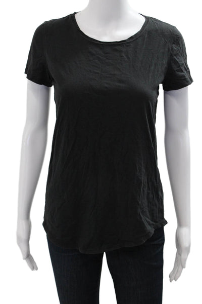 Lululemon Women Basic Short Sleeve T-Shirt Black Size 4