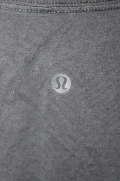 Lululemon Women Basic Short Sleeve T-Shirt Black Size 4