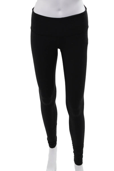 Lululemon Womens Ankle Jeggings Black Nylon Solid Size 2