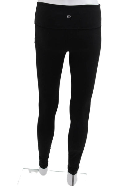 Lululemon Womens Ankle Jeggings Black Nylon Solid Size 2