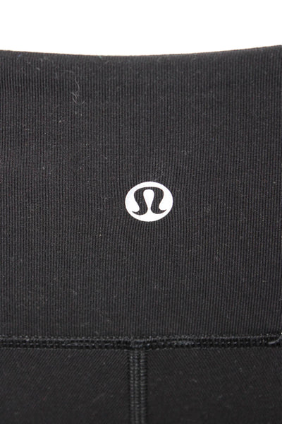 Lululemon Womens Ankle Jeggings Black Nylon Solid Size 2