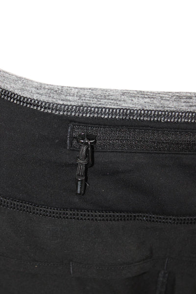 Lululemon Women Black Nylon Zip Sports Shorts Size 4