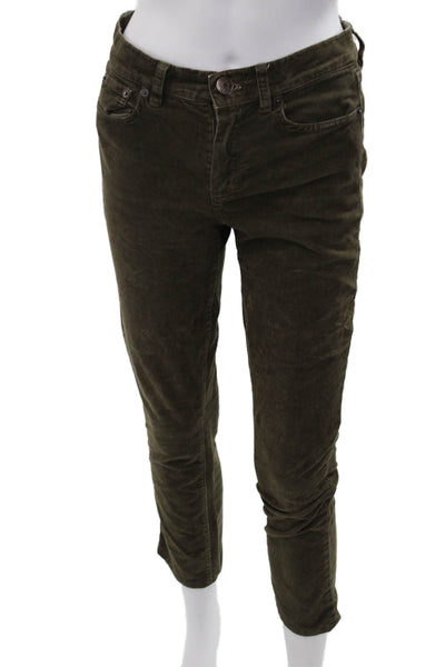 J Crew Women Brown Ankle Cropped Pants Size 26