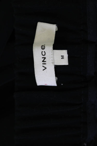 Vince Women Dress Pants Black Polyester Size M