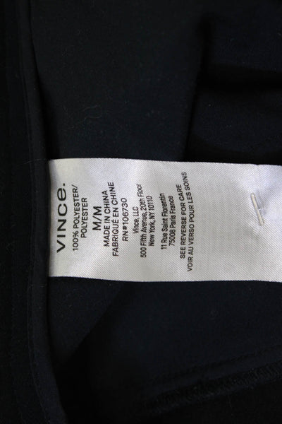 Vince Women Dress Pants Black Polyester Size M