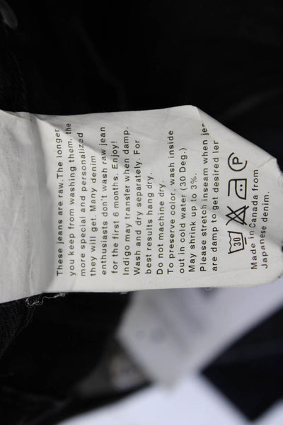 Naked & Famous Women Skinny High Rise Black Jeans Size 32