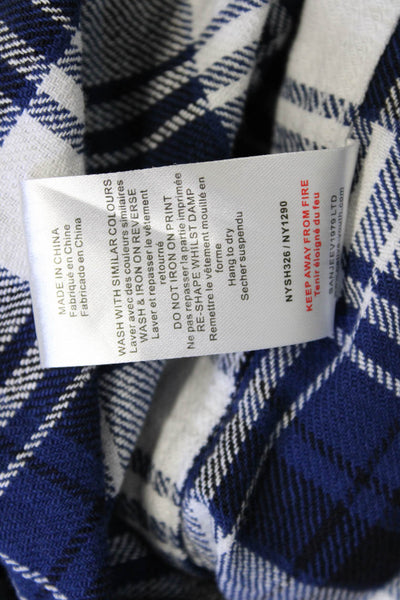 Native Youth Mens Button-Down Plaid Collared Long Sleeve Cotton Shirt Size M
