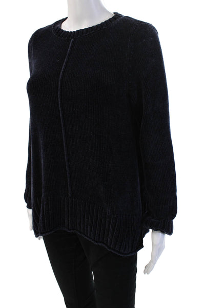 Style & Co Women Pullover Sweater Crew Neck Long Sleeve Dark Blue Size XS