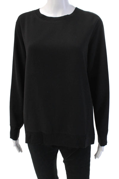 Vince Women Black Pullover Sweater Long Sleeve Crew Neck Size XS