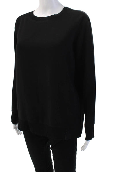 Vince Women Black Pullover Sweater Long Sleeve Crew Neck Size XS