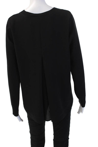 Vince Women Black Pullover Sweater Long Sleeve Crew Neck Size XS