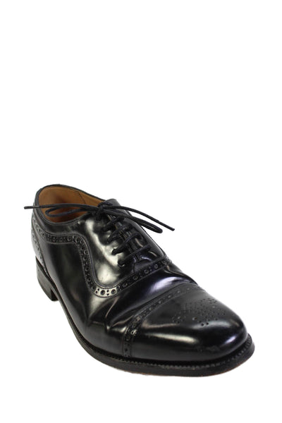 Charles Tyrwhitt Mens Leather Lace-Up Oxford Dress Shoes Black Size 9.5