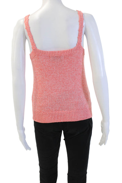 Heartloom Women Camisole Pink Cotton V-Neck Sleeveless Size S