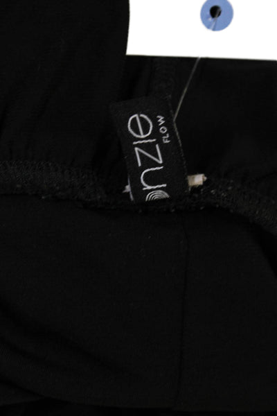 ONZIE Women Black Cropped Harem Pants Drawstring Size M