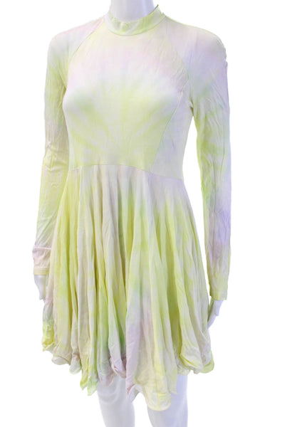 Stella McCartney Women Fit & Flare Dress Yellow Size S