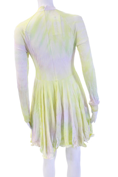 Stella McCartney Women Fit & Flare Dress Yellow Size S