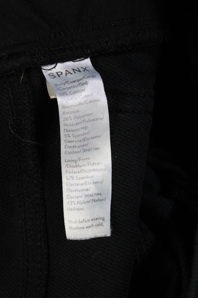 Spanx Women Ankle Jeggings Black Cotton Blend Size S