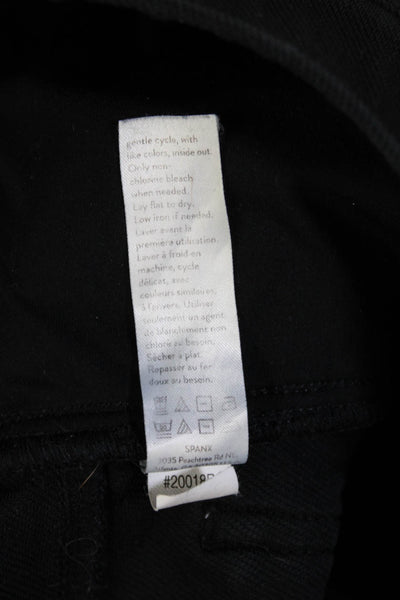 Spanx Women Ankle Jeggings Black Cotton Blend Size S