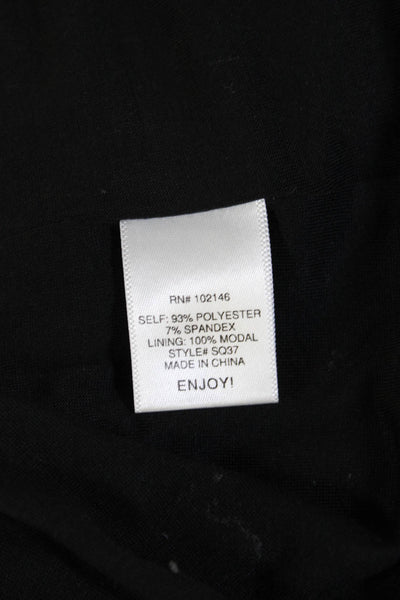 Michael Stars Women Black V-Neck Sleeveless Tank 80s Size S