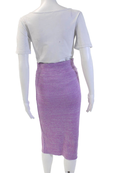 Free People Womens Straight Pencil Skirt Long Purple Size XS
