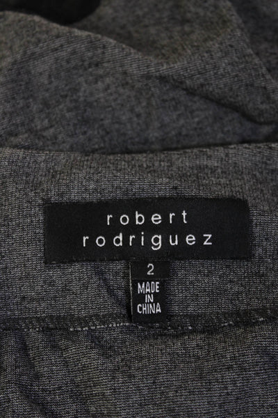 Robert Rodriguez Black Label Women Pencil Mini Skirt Dark Gray Size 2