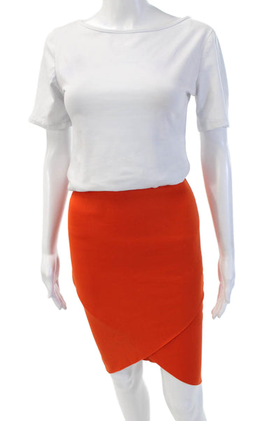 Bec & Bridge Womens Cropped Sleeveless Top Skirt Set Orange Size 2