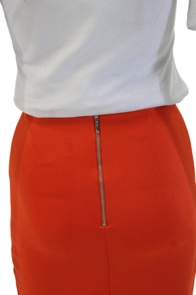 Bec & Bridge Womens Cropped Sleeveless Top Skirt Set Orange Size 2