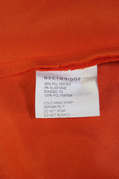 Bec & Bridge Womens Cropped Sleeveless Top Skirt Set Orange Size 2