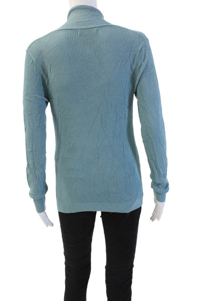 Catherine Malandrino Womens Pullover Sweater Blue Mock Neck Size S