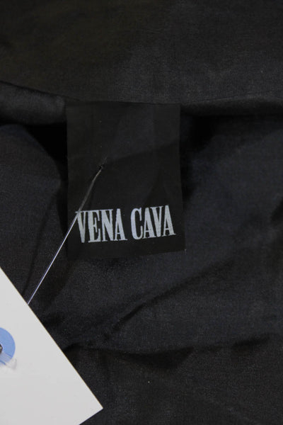 Vena Cava Women Black Silk Square Neck Mini Sundress Size 2